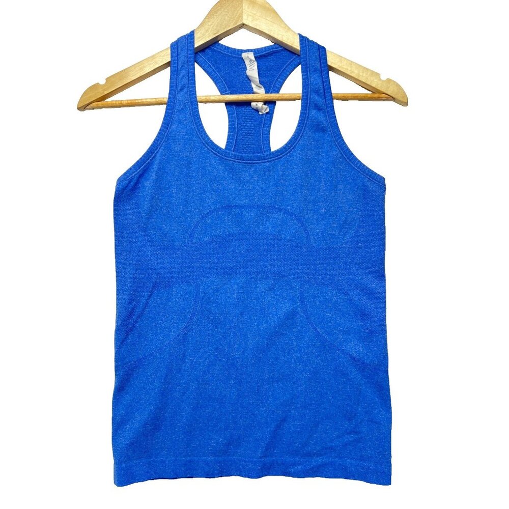 Lululemon Women’s Swiftly Tech Blue Racerback Stretch Athletic Tank Top Size 6